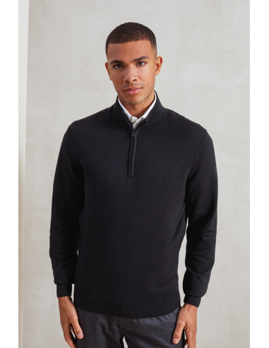 P-PR695-Sweat en tricot 1/4 zip